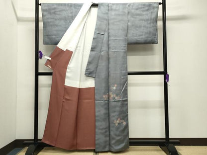 平和屋着物■色留訪問着　総刺繍　駒刺繍　亀甲花文　松坂屋扱い　正絹　逸品　CABG4248gh