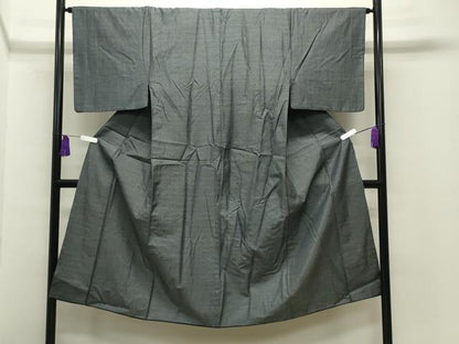 平和屋着物■男性　紬　幾何学文様　正絹　逸品　CABG4255gh