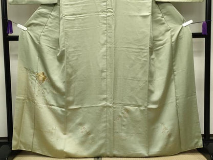 平和屋着物■訪問着 駒刺繍 枝垂れ桜文 暈し染め 金彩 正絹 逸品 CABG4260gh
