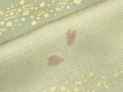 平和屋着物■訪問着 駒刺繍 枝垂れ桜文 暈し染め 金彩 正絹 逸品 CABG4260gh