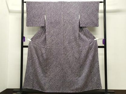 平和屋着物■大変加工の良い総絞り小紋 正絹 逸品 CABG4265gh
