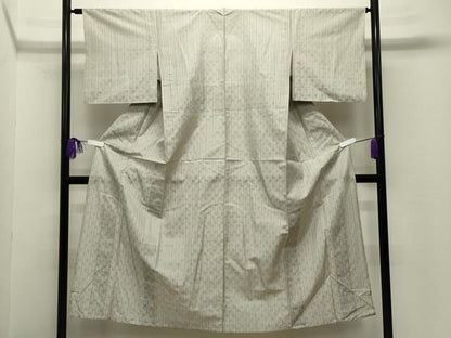 平和屋着物＊夏物　小紋　紗　飛鳥文　正絹　逸品　CABG4268gh