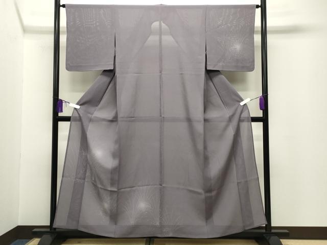 平和屋着物＊夏物　訪問着　絽　コオロギ　蛍暈し　正絹　逸品　CABG4277gh
