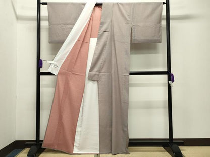 平和屋着物＊夏物　洗える最高級着物　＜英＞はなぶさ謹製　江戸小紋　絽　鮫小紋柄　CABG4280gh