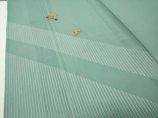 平和屋着物＊夏物　訪問着　絽　鼠　打ち出の小槌　扇面花文　金彩　正絹　逸品　CABG4286gh