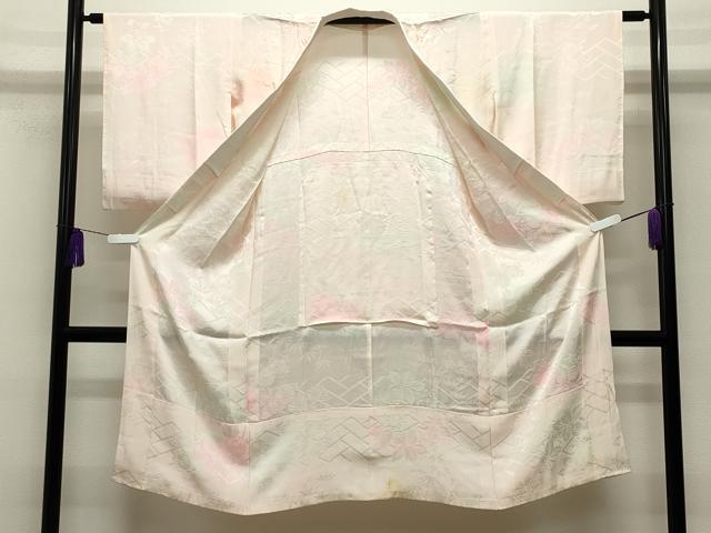 平和屋着物■長襦袢 無双仕立て 桐笹花地紋 暈し染め 正絹 逸品 CABG4304gh