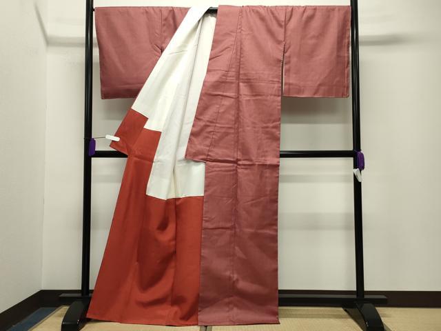 平和屋着物■菊雅紬 十字絣文様 証紙付き 正絹 逸品 未使用 CABG4309gh