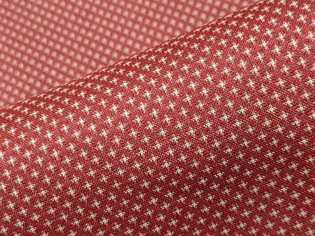 平和屋着物■菊雅紬 十字絣文様 証紙付き 正絹 逸品 未使用 CABG4309gh