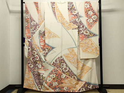 平和屋着物■豪華振袖　駒刺繍　辻が花　金彩　正絹　逸品　CABG4311gh