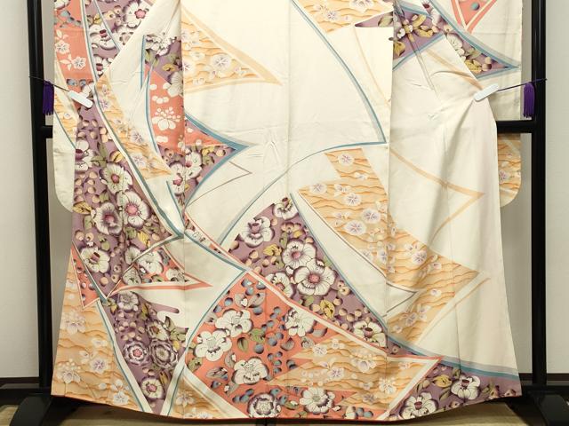 平和屋着物■豪華振袖　駒刺繍　辻が花　金彩　正絹　逸品　CABG4311gh