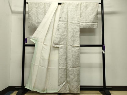 平和屋着物■上質なお召 舞花文 正絹 逸品 CABG4322gh