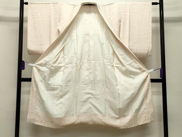 平和屋着物■長襦袢 袷 菱花唐草地紋 正絹 逸品 CABG4323gh