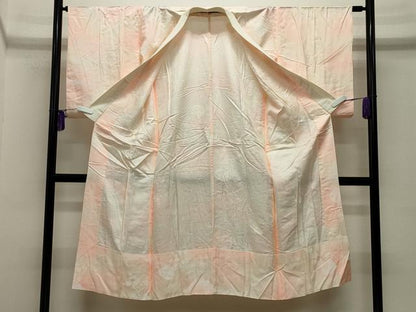 平和屋着物■長襦袢 無双仕立て 雲取り花籠文 暈し染め 正絹 逸品 CABG4326gh