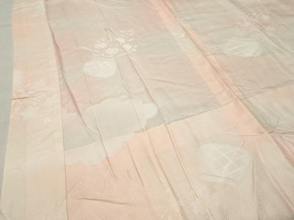 平和屋着物■長襦袢 無双仕立て 雲取り花籠文 暈し染め 正絹 逸品 CABG4326gh