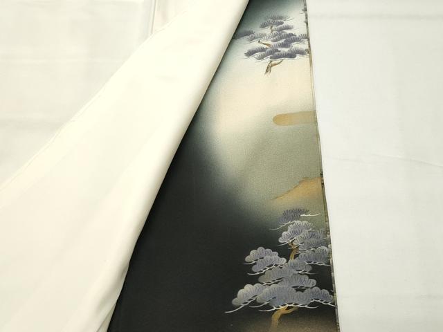 平和屋着物■豪華黒留袖　作家物　葵祭　暈し染め　金彩　正絹　逸品　CABG4327gh