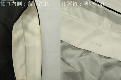 平和屋着物■豪華黒留袖 寿光織 京洛名勝図絵 暈し染め 金銀糸 正絹 逸品 CABG4333gh