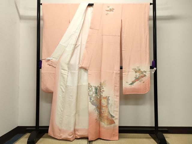 平和屋着物■豪華振袖　寿光織　誰が袖花文　金銀糸　正絹　逸品　CABG4336gh