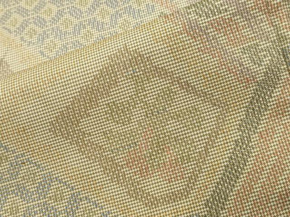 平和屋着物■本場大島紬 7マルキ 幾何学文様 正絹 逸品 未使用 CABG4341gh