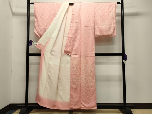 平和屋着物■訪問着 総絞り 立波文 正絹 逸品 未使用 CABG4345gh