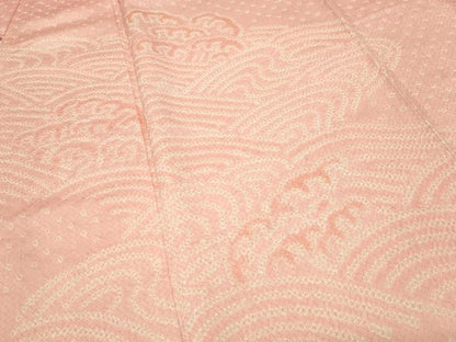 平和屋着物■訪問着 総絞り 立波文 正絹 逸品 未使用 CABG4345gh