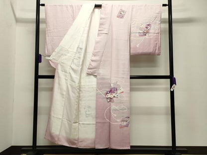 平和屋着物■訪問着　冊子花文　暈し染め　正絹　逸品　CABG4346gh