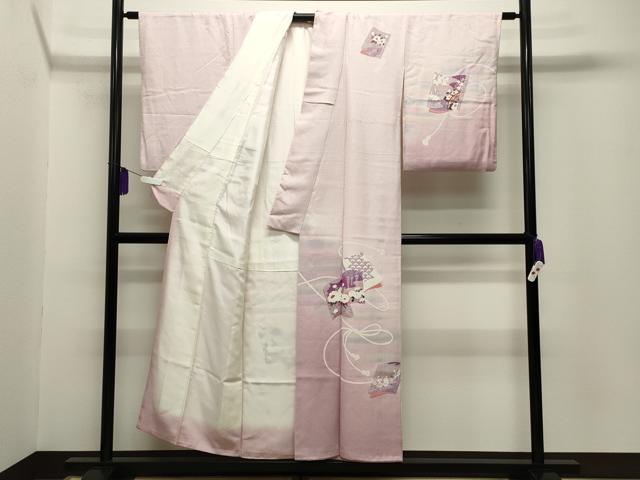 平和屋着物■訪問着　冊子花文　暈し染め　正絹　逸品　CABG4346gh