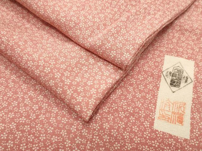 平和屋着物■江戸小紋　作家物　舞花文　正絹　逸品　CABG4347gh