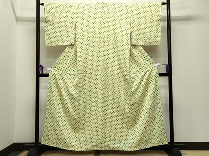 平和屋着物■上質な小紋　総絞り　正絹　逸品　CABG4350gh