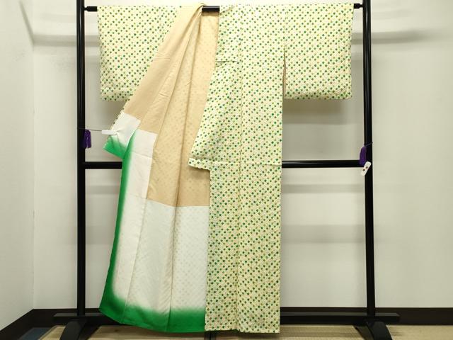 平和屋着物■上質な小紋　総絞り　正絹　逸品　CABG4350gh