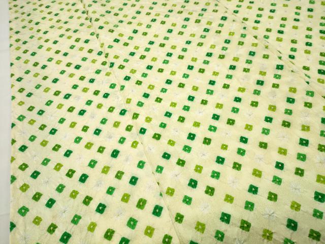 平和屋着物■上質な小紋　総絞り　正絹　逸品　CABG4350gh