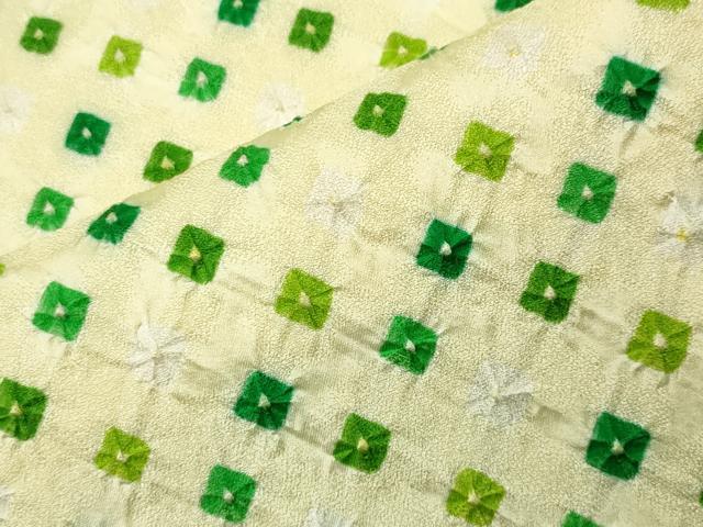 平和屋着物■上質な小紋　総絞り　正絹　逸品　CABG4350gh