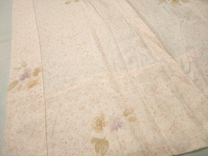 平和屋着物■長襦袢　無双仕立て　草花文　半衿刺繍　正絹　逸品　CABG4360gh