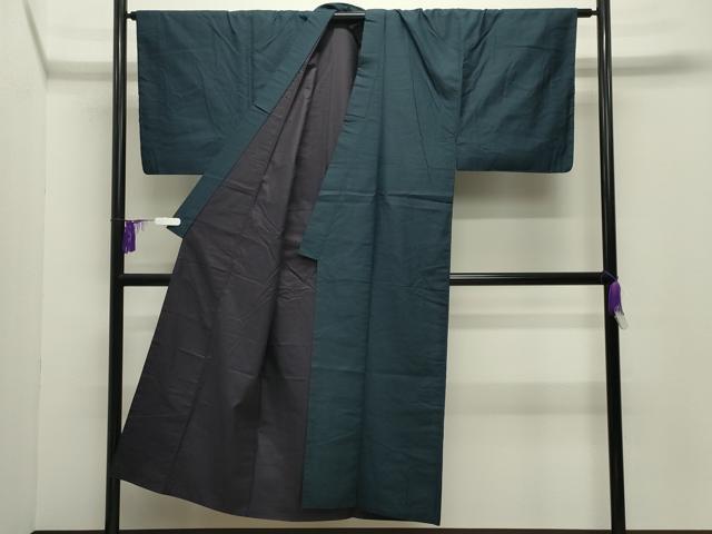 平和屋着物●男性　紬　100亀甲　総詰め　正絹　逸品　CABG4366gh