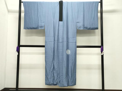平和屋着物●男性　長襦袢　袷　手描き　絞り　人物風景文　暈し染め　金彩　正絹　逸品　未使用　CABG4368gh