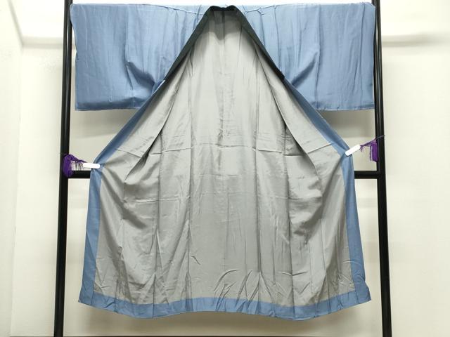 平和屋着物●男性　長襦袢　袷　手描き　絞り　人物風景文　暈し染め　金彩　正絹　逸品　未使用　CABG4368gh