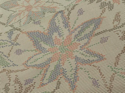 平和屋着物●本場大島紬　7マルキ　草花文　正絹　逸品　未使用　CABG4369gh