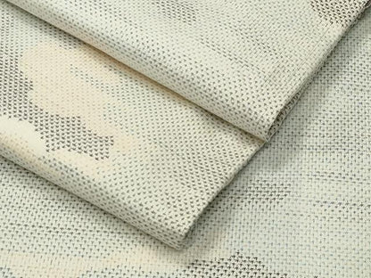 平和屋着物●本場大島紬　白大島　9マルキ　雲重ね文　正絹　逸品　未使用　CABG4371gh