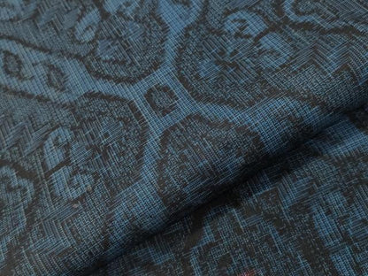 平和屋着物●本場大島紬　割り込み絣　菱吉祥文　正絹　逸品　CABG4374gh