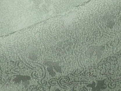 平和屋着物●上質な色無地　作家物　花唐草地紋　薄青色　正絹　逸品　CABG4376gh