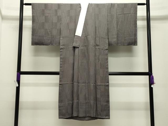 平和屋着物●長襦袢　無双仕立て　格子柄　やまと誂製　綿　逸品　未使用　CABG4382gh