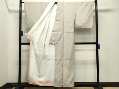 平和屋着物●塩沢物語　お召　露芝文　証紙付き　正絹　逸品　未使用　CABG4383gh