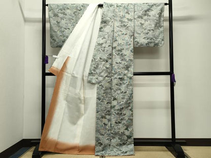 平和屋着物●都喜ヱ門　本場大島紬　7マルキ　総絣　草木文　藤絹織物謹製　証紙付き　正絹　逸品　CABG4385gh