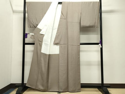 平和屋着物●上質な小紋　縞　正絹　逸品　CABG4391gh
