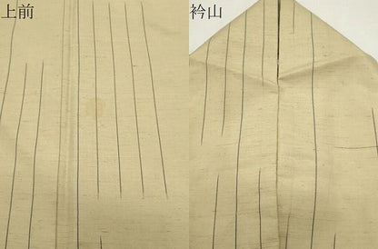 平和屋着物●上質な紬　間道　正絹　逸品　CABG4395gh