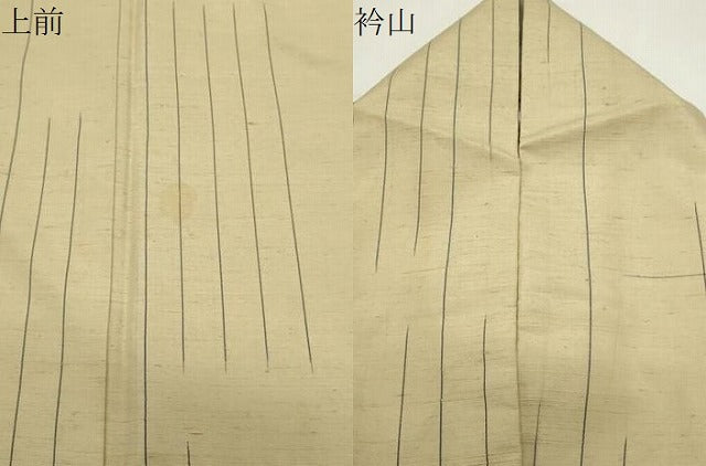 平和屋着物●上質な紬　間道　正絹　逸品　CABG4395gh