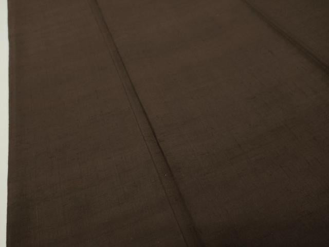 平和屋着物●上質な紬　赤墨色　正絹　逸品　CABG4405gh
