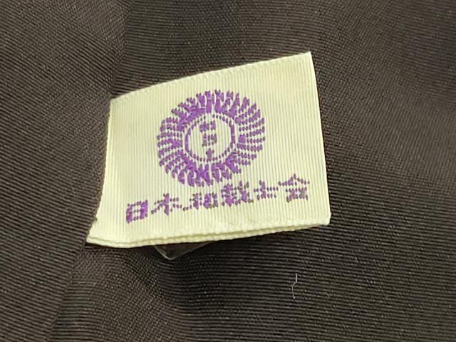 平和屋着物●上質な紬　赤墨色　正絹　逸品　CABG4405gh