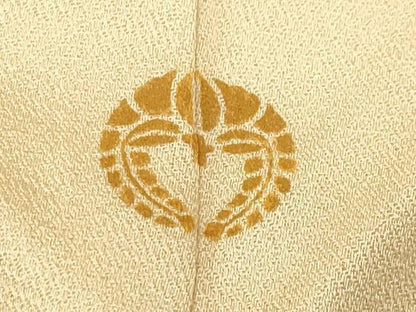 平和屋着物●訪問着　刺繍　菱吉祥文　正絹　逸品　CABG4409gh
