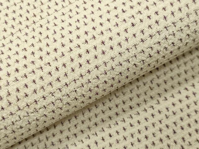 平和屋着物●本塩沢　十字絣　正絹　逸品　CABG4411gh