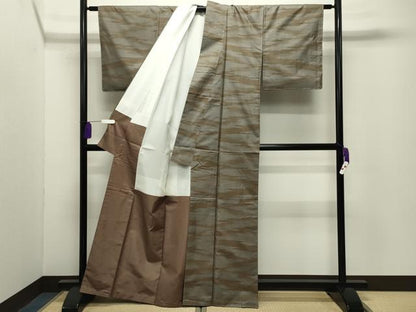 平和屋着物●本場大島紬　9マルキ　霞文　正絹　逸品　未使用　CABG4412gh